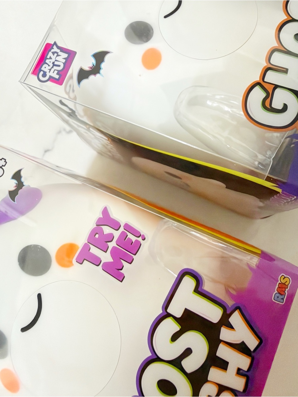 RMS Crazy Fun Ghost Squishy Boy & Girl Set of 2 Rare Viral Collectible NEW 👻 - Picture 3 of 6